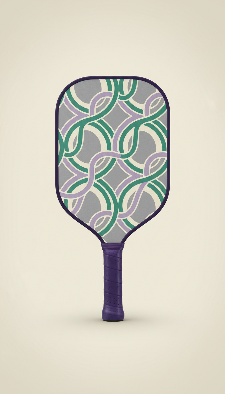 Graphite pickleball paddle with comfort grip