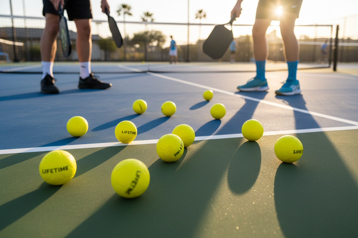Lifetime Outdoor Pickleball on court