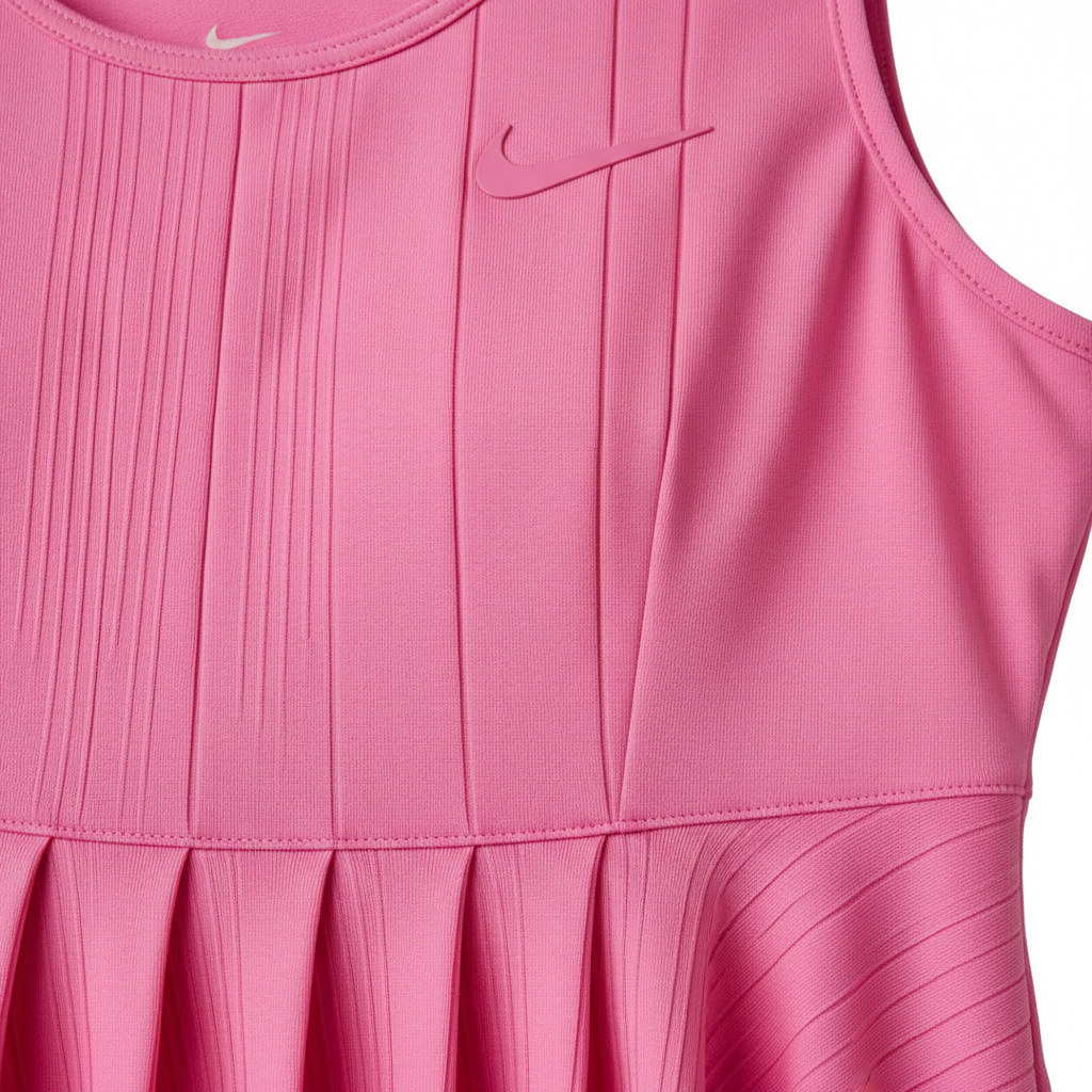 Nike pink dress fabric detail