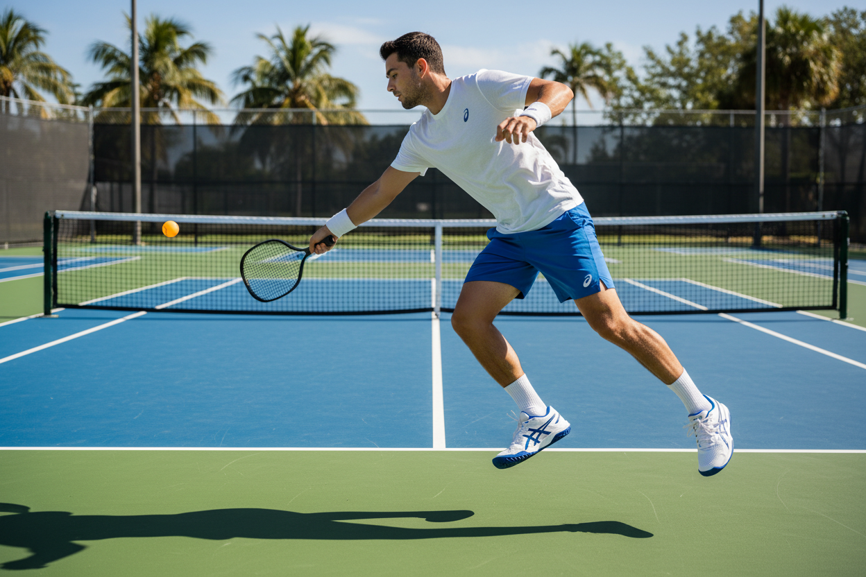 ASICS Gel-Game 9 on pickleball court