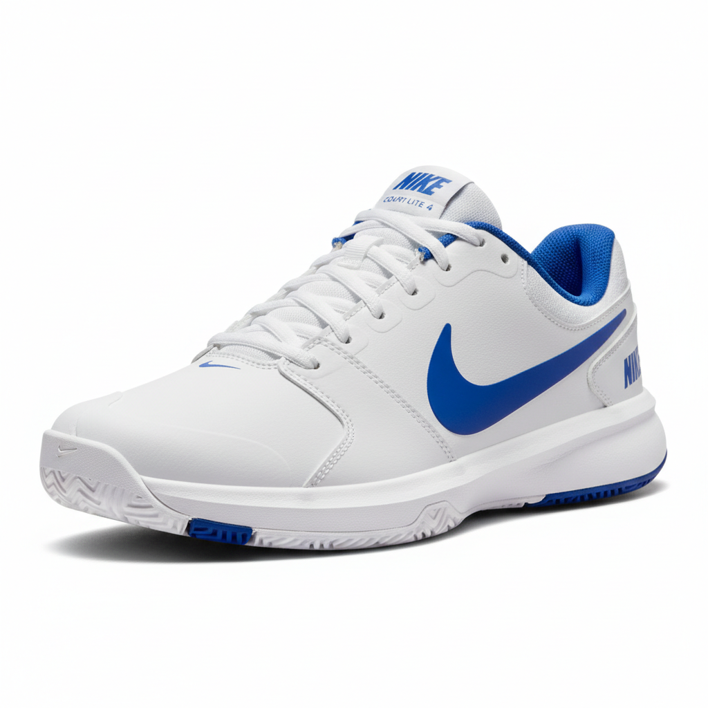 Nike Court Lite 4 white blue court shoe