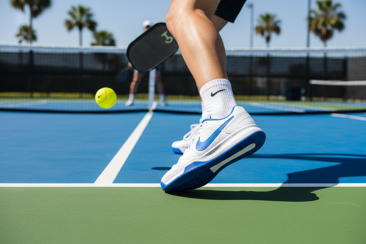 Nike Court Lite 4 on pickleball court