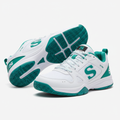 Selkirk Vybe white teal pickleball shoe